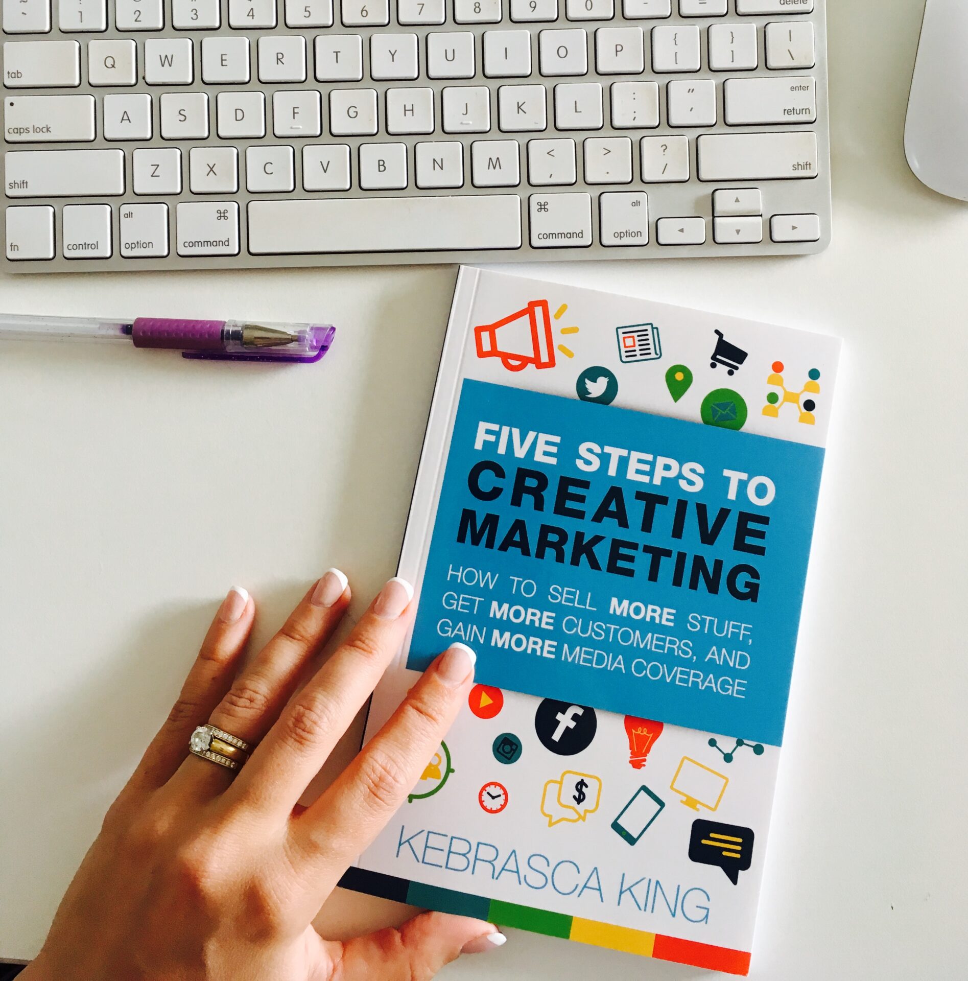 Five Steps to Creative Marketing Book by Kebrasca King