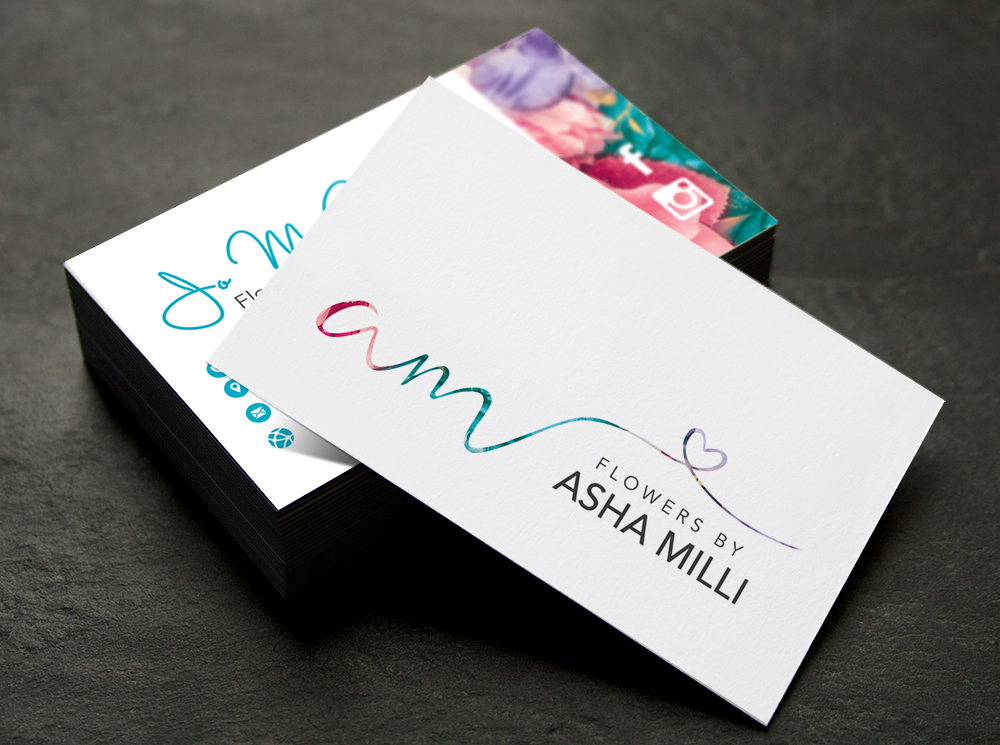Flowers by Asha Milli – Branding & Business Cards