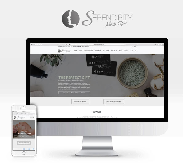 Serendipity Medi Spa – eCommerce Website