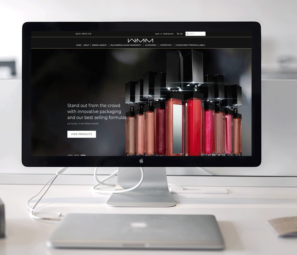 Wholesale Mineral Makeup – Website Redesign